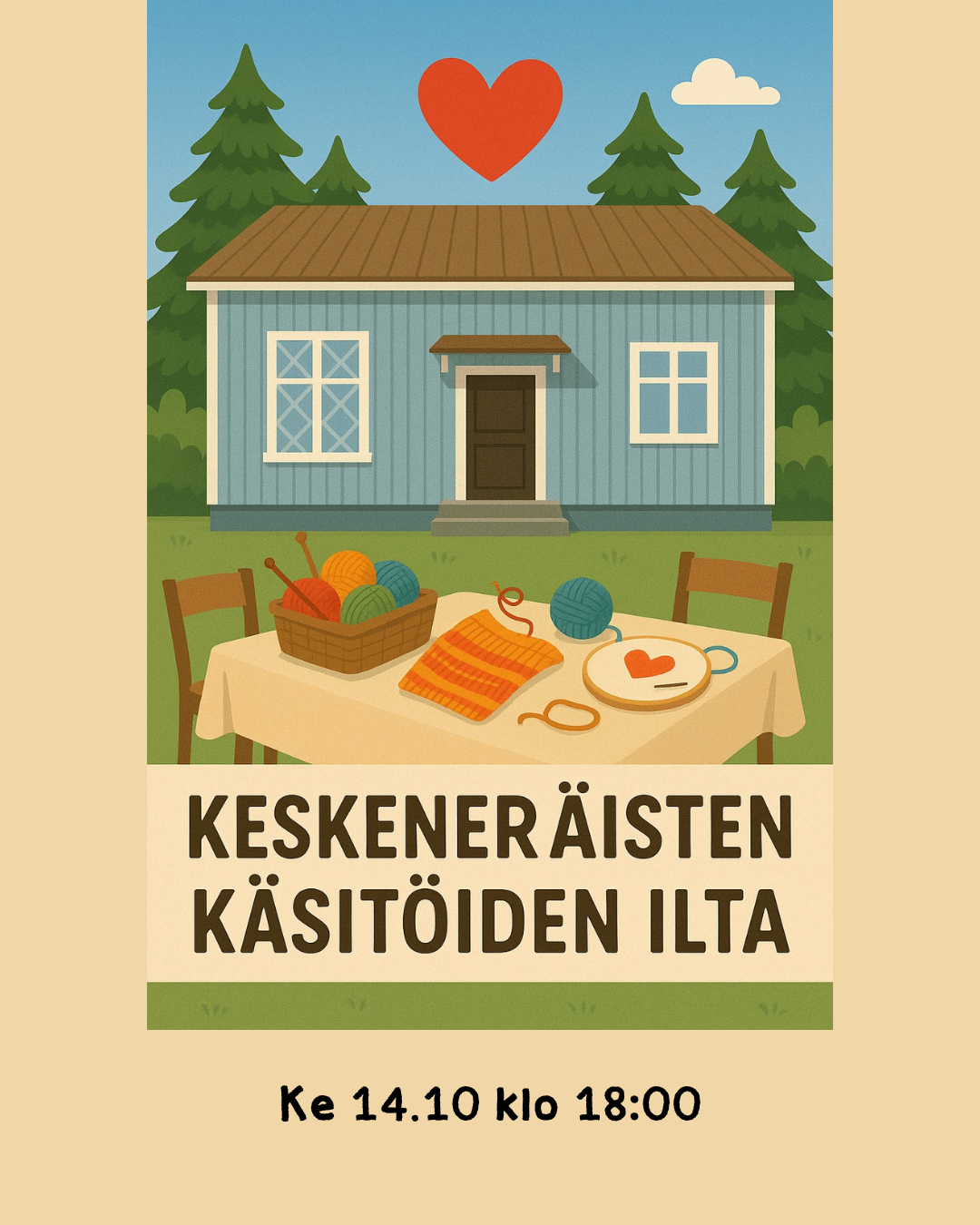 Keskeneräisten käsitöiden ilta