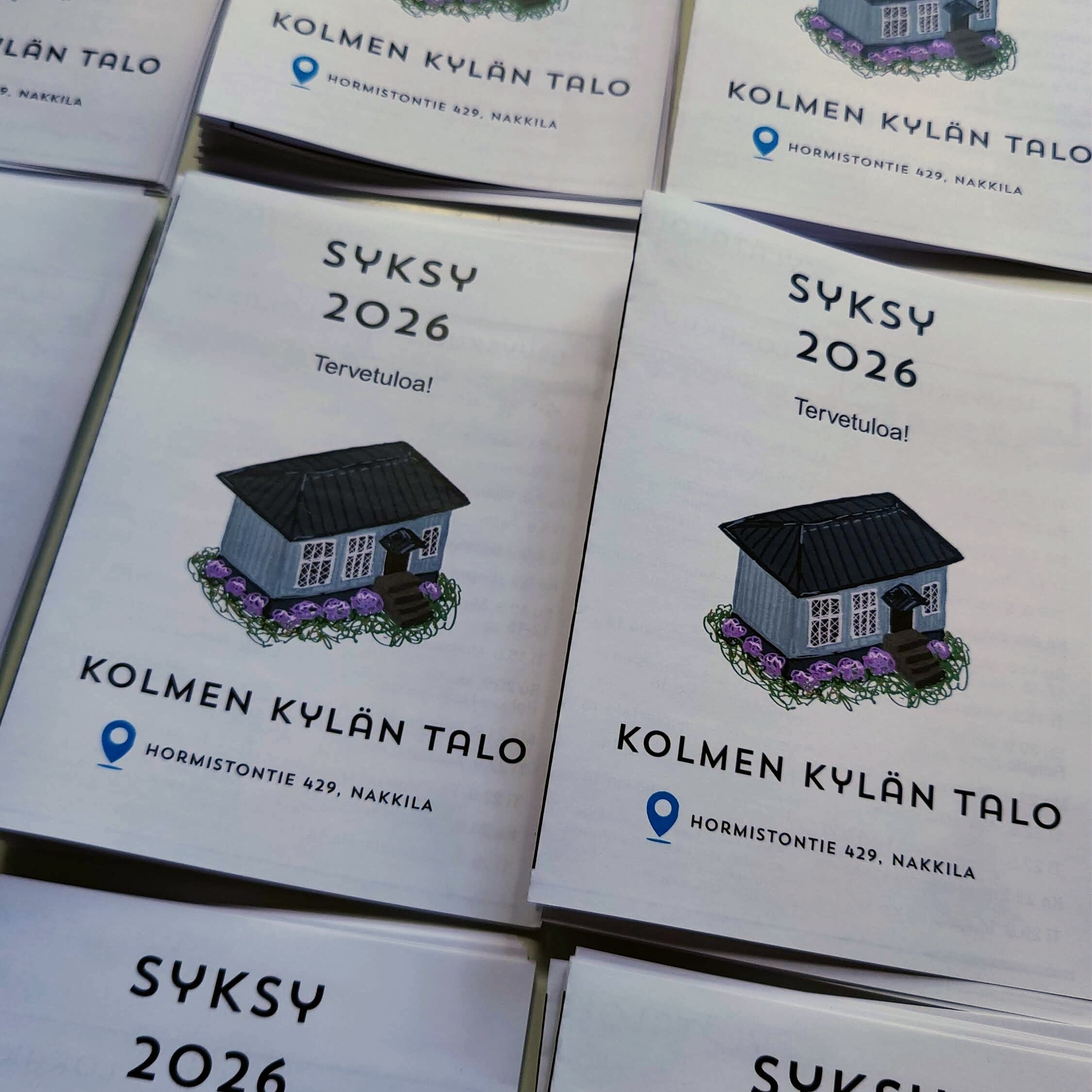Syksyn 2026 tapahtumakalenteri on saapunut painosta ja jaellaan kyläläisille lähiaikoina. Tule hakemaan oma kalenteri Kylätalolta,…